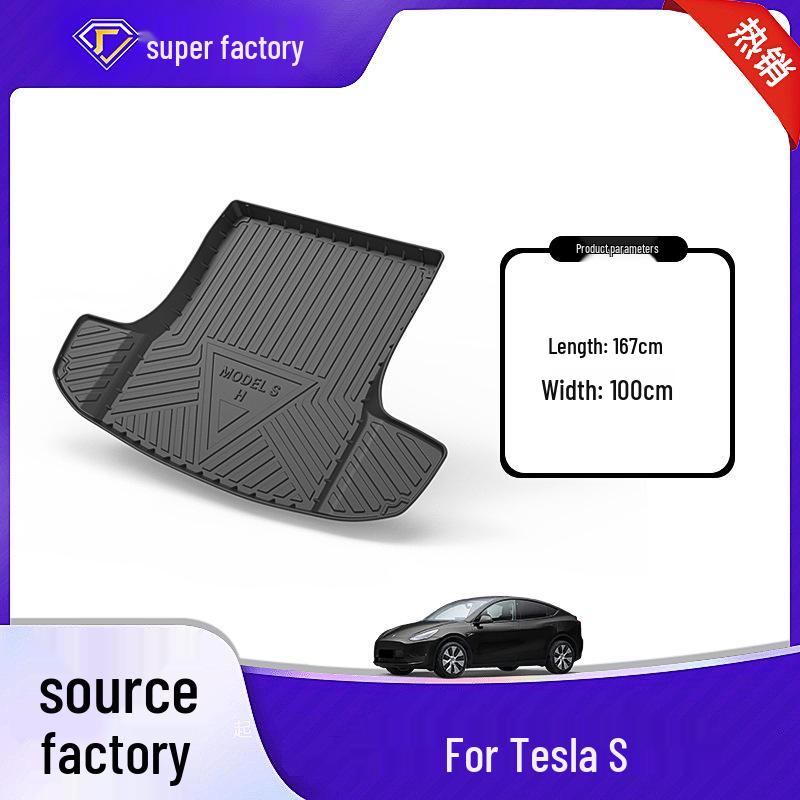 Tesla Model S Trunk and Front Storage Mat, Waterproof One-Piece.