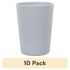 10 Pack 18oz Microwave Safe Plastic Tumblers Gray Durable Drinkware Lightweight Reusable Party Cups Essential Kitchen Supplies