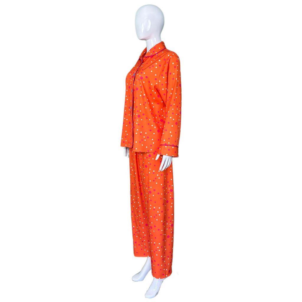 Costume da Cosplay Pigiama a Pois Arancioni per Bambina Coraline per Halloween e Feste