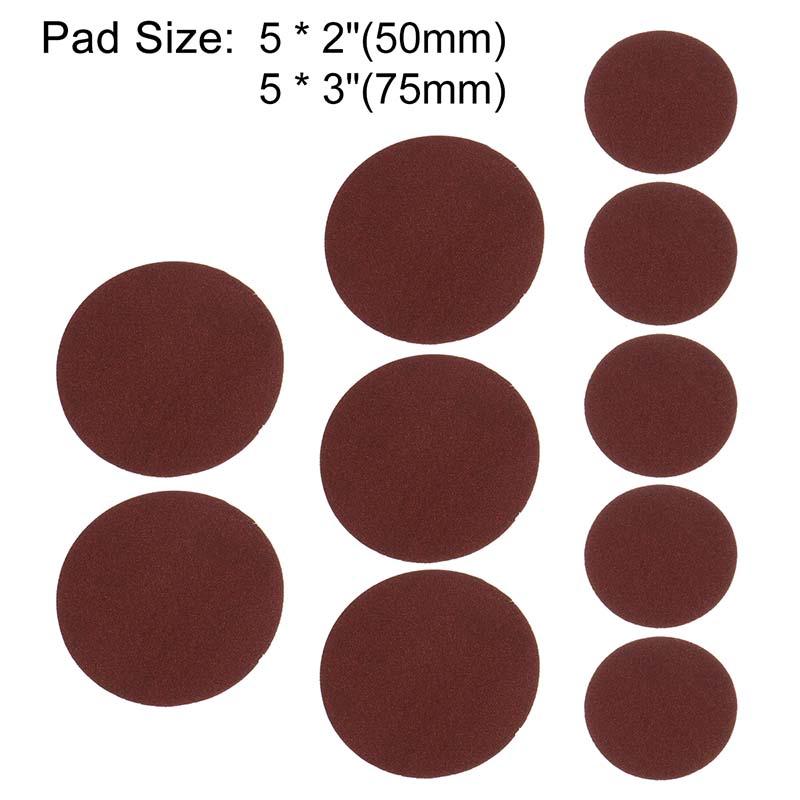 Mini High-speed Pneumatic Sander Polisher Machine 5 Inch Air Sander With Push Switch Sanding Pad Polishing Grinding Tool