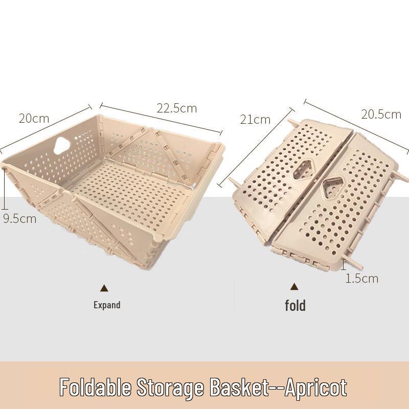 Foldable Draining Storage Basket (3-Pack)