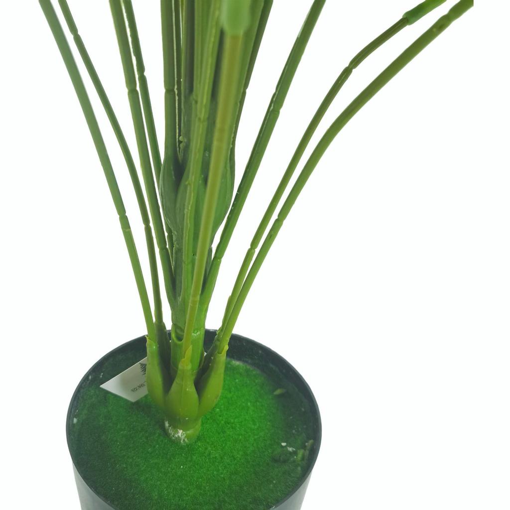 Large Nordic Fake Green Plant Ornament - Potted Green Apple Prayer Plant with Hanging Bell for Floor Decoration