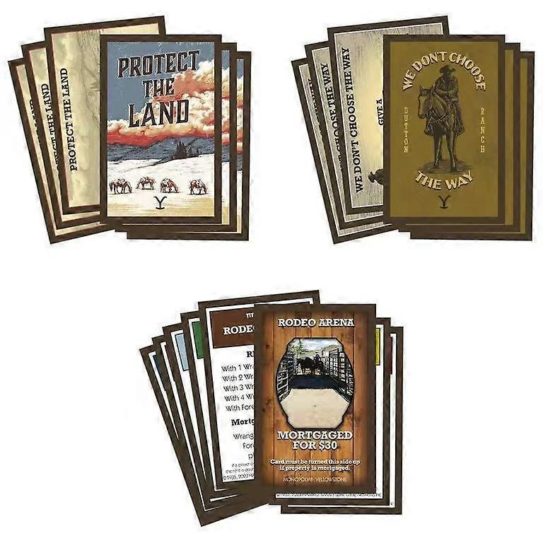 Yellowstone Monopoly Board Game Card Game Strategy Family Friends Party Entertainment Tabletop Game