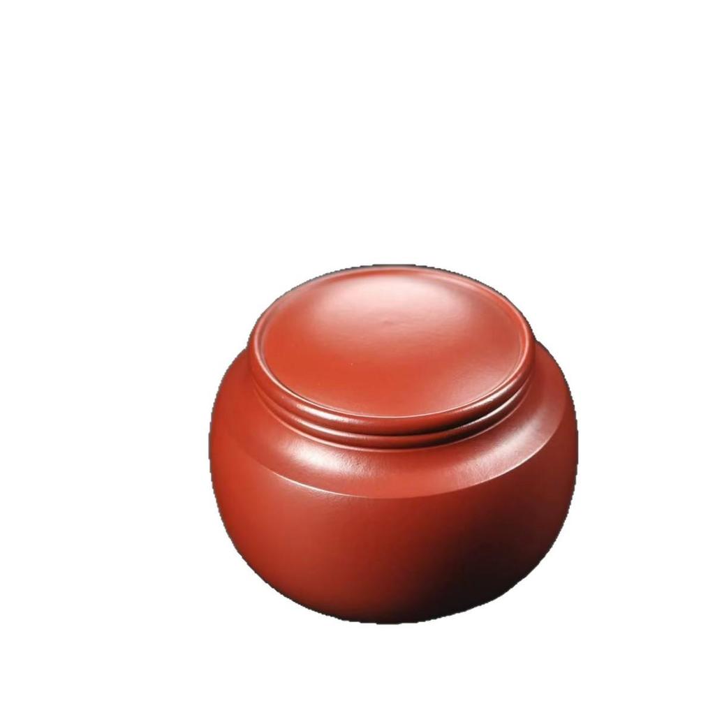 100g Zhu Ni Zisha Mini Tea Canister - Solid Color, Chinese Style Boutique Tea Storage.