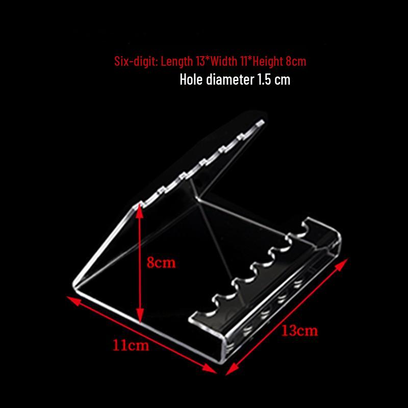 Clear Acrylic Pen and Pencil Display Stand with Customization Options