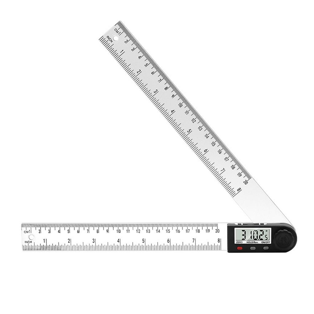 Digital Display Angle Ruler, 2 In 1 Angle Finder Ruler, Digital Angle Measuring Tool, High Accuracy Multi-Angle Protractor Ruler (7.87 Inch)