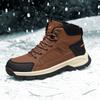 TUINANLE Winter Men Boots Fur Warm Snow Boots Men Hiking Shoes Work Ankle Booties Outdoor Men's Sneakers Footwear