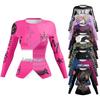 New Women's Autumn/Winter Slimming Long Sleeve Fitness Sportswear with Digital Print