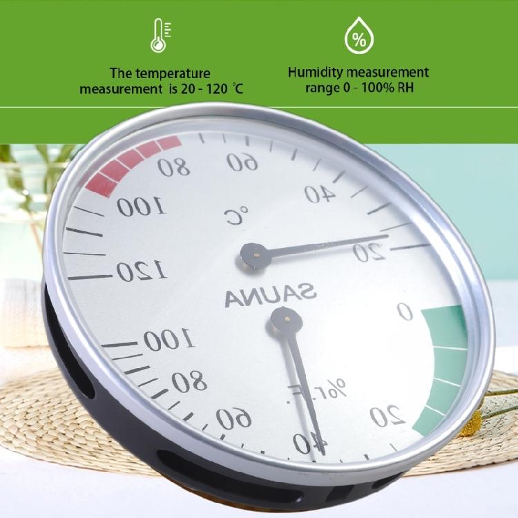Wall Mounted Temperature Humidity Measurement Meter for Sauna Room Steam Room Thermometers Hygrometer Accurate Display