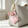 Resin Cherry Cherry Bag Charm Hearth Design Heart-shaped Keychain Fruit Key Chain  Gift Giving