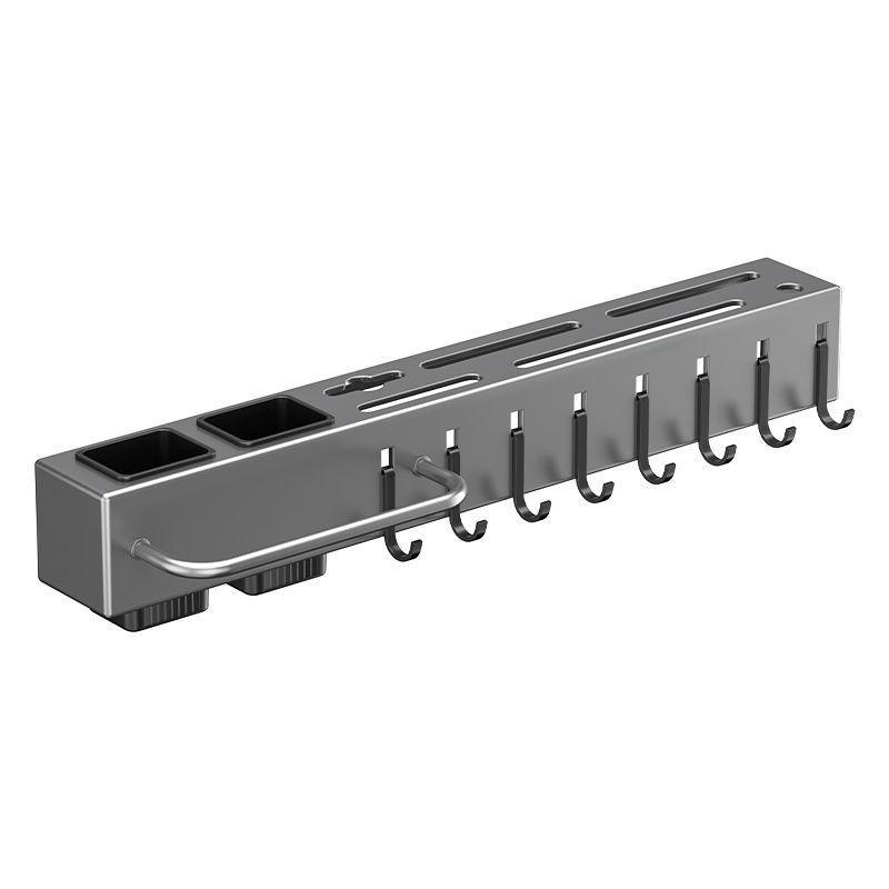 Wall-Mounted Multifunctional Kitchen Rack: Thickened Knife, Chopstick & Vegetable Knife Holder, Punch-Free Storage