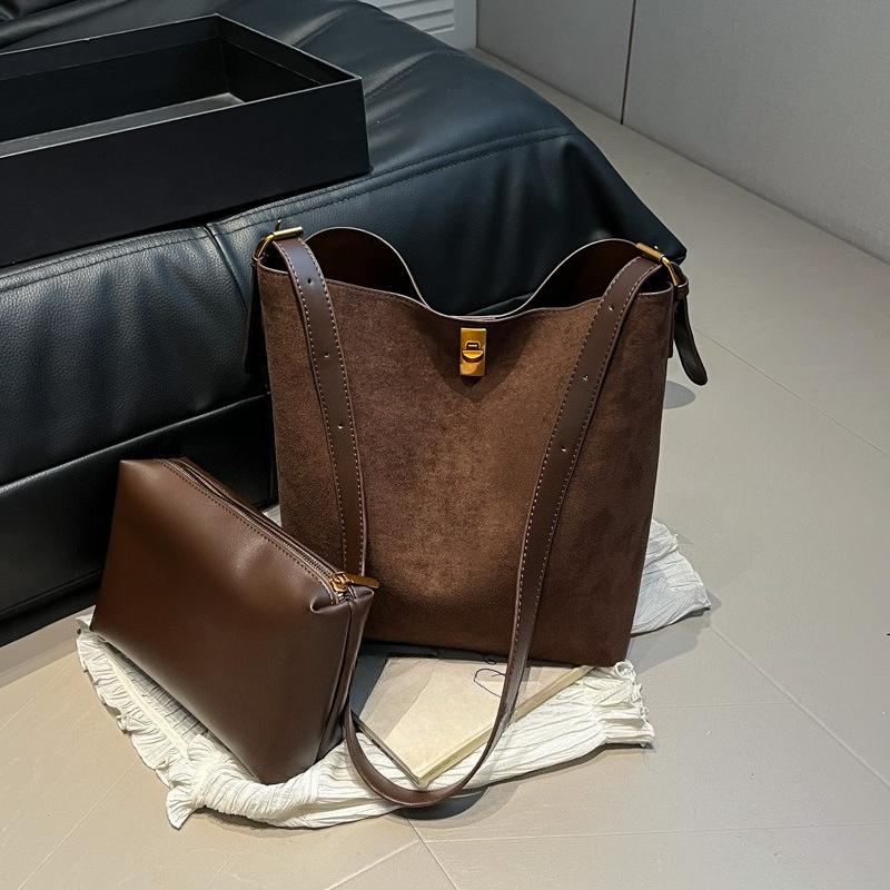Bucket Bag, Large Capacity Tote Bag, Single Shoulder Crossbody Bag