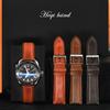 Plain Weave First-Layer Cowhide Leather Watch Strap, Suitable For Dw Men'S And Women'S Watch Accessories Plain Weave Leather Strap