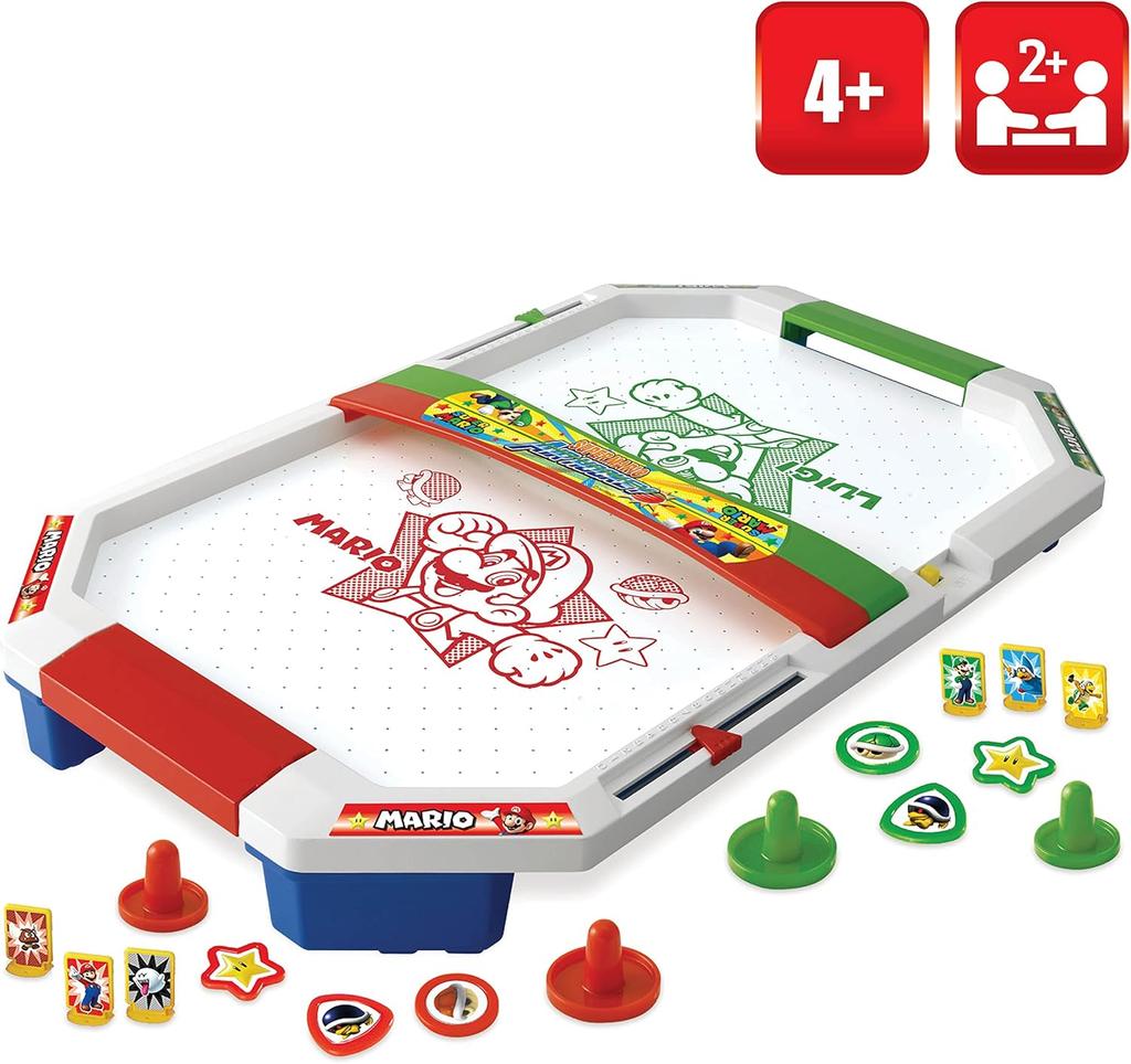 Super Mario 7361 Air Hockey Table Game – Action Game Board Games, Suitable for Various Entertainment Scenarios Such As Family and School Settings.