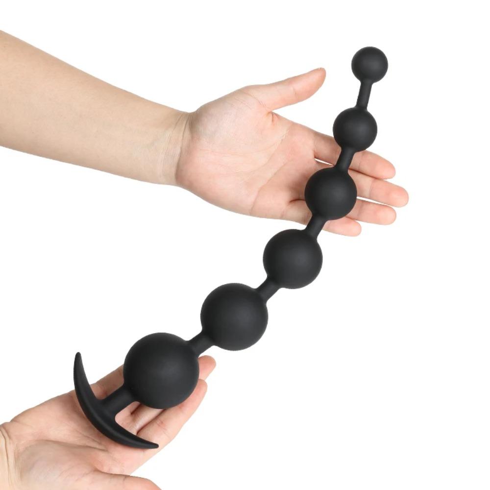 BDSM Silicone Big Anal Plug Anal Beads Anus Massage Butt Plugs Erotic Flirt Sex Toys Prostate Massage for Couple Men Women Adult