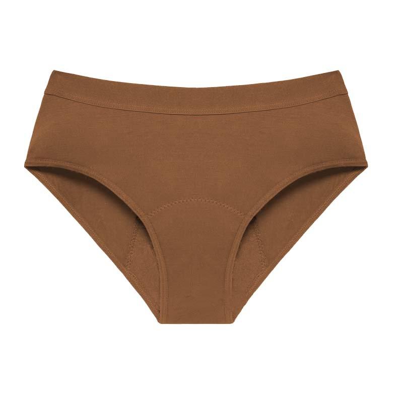 

Bamboo physiological panties, large size women s mid-waisted four-layer thickened side-leaking menstrual pants, menstrual pants 6xl（ 145-155kg ） коричневий