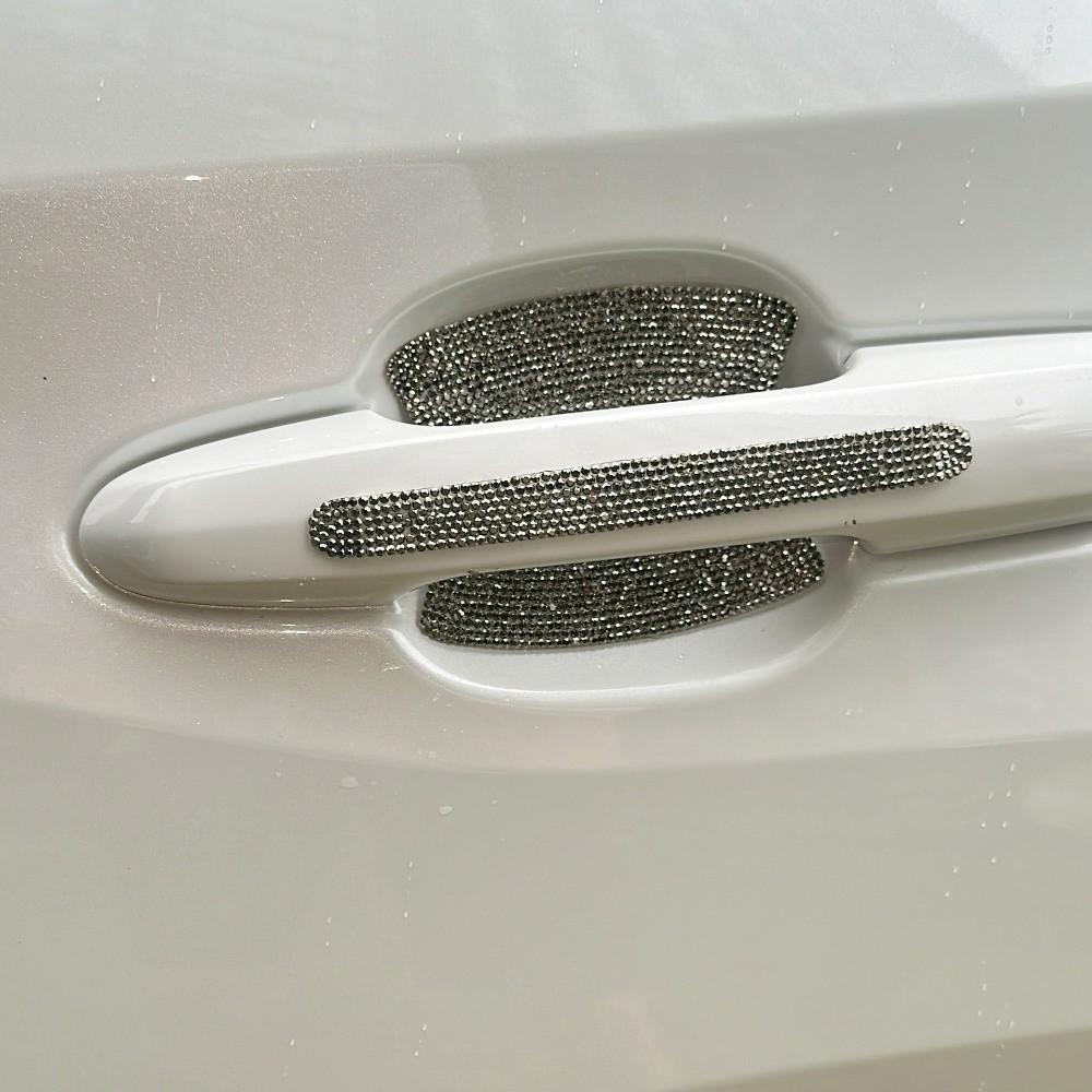 Bling Door Handle Protector 8PCS Set Auto Handle Sticker  For Auto Accessories