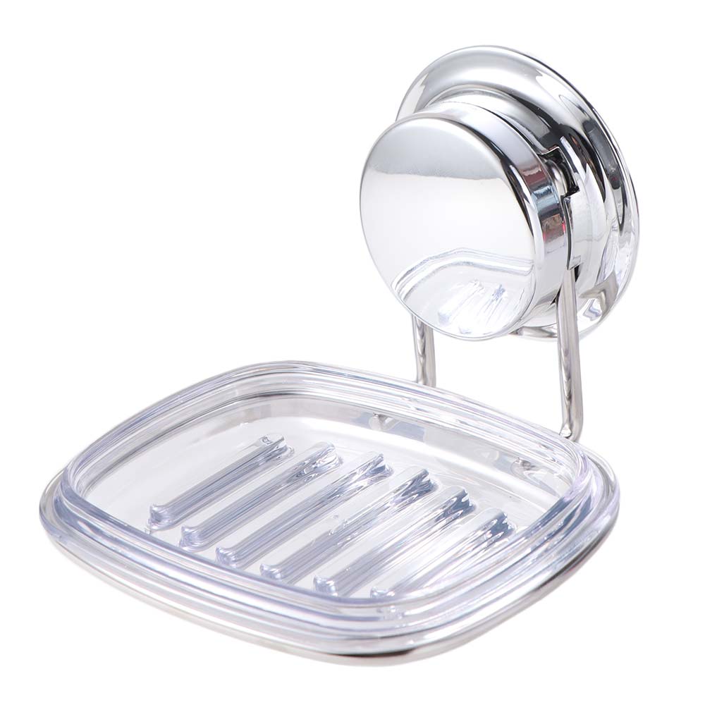 Wall Mounted Soap Sponge Holder Suction Cup Soap Rack Reusable Soap Tray Kitchen Sink