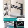 PKSUKB Gunmetal Grey Pull-out Hot & Cold Basin Faucet