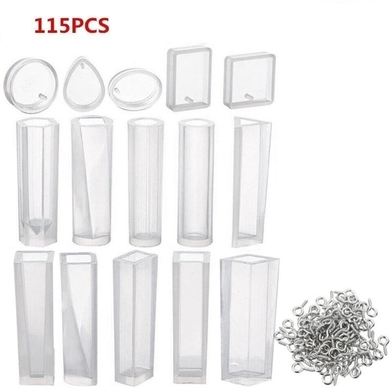 115/128/277 STK Silikon gjør-det-selv-smykkeform anheng for å lage håndverkssett