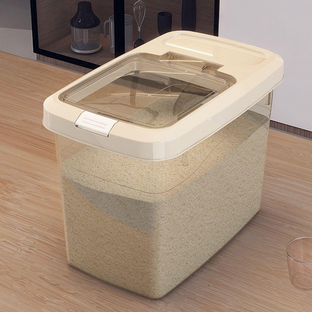 Large Capacity Rice Grain Storage Box Moisture-proof Cereal Container Fresh-keeping Sealed Cans