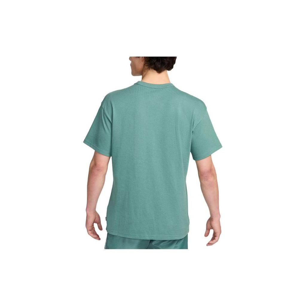 Nike T Shirts Men's Green Crew Neck Moderate Straight Fit DO7393-361