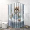 Cute Cat Bath Shower Curtain: Embrace the Fun Design, Soft Fabric, and Playful Vibes for Your Cozy Bathroom