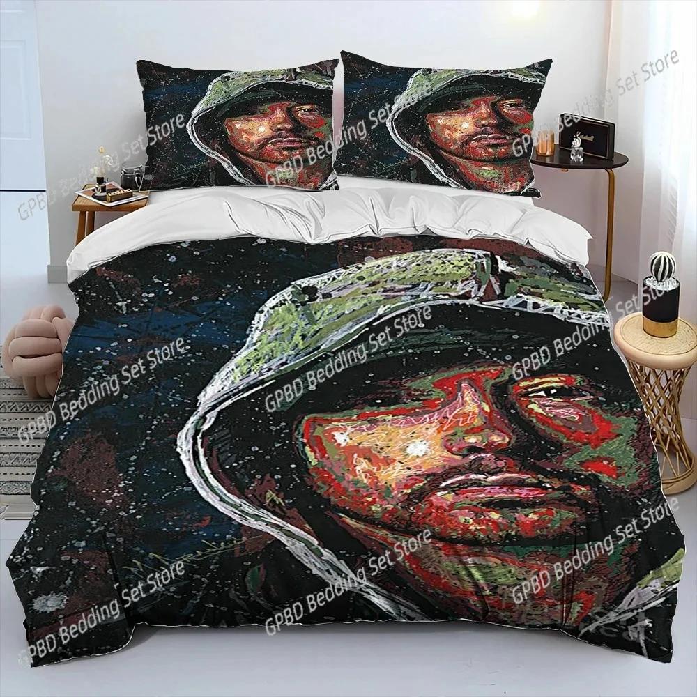 Set Biancheria da Letto Hip Hop Art Rapper Leggenda Stella Camera da Letto Morbido Copriletto Moderno Copripiumino Confortevole Coperta Trapuntata E Federa