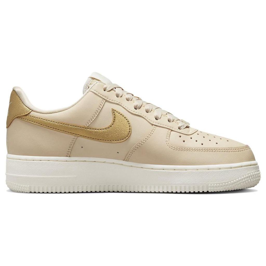 Nike Air Force 1 '07 Essential Women's Lifestyle Sneakers Sanddrift Phantom Metallic Gold DQ7569-102