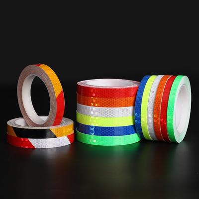 1cm*8m Reflective Tapes Reflectors Warning Tape Night Safety Sticker White Red Orange Green for Bicycle Car