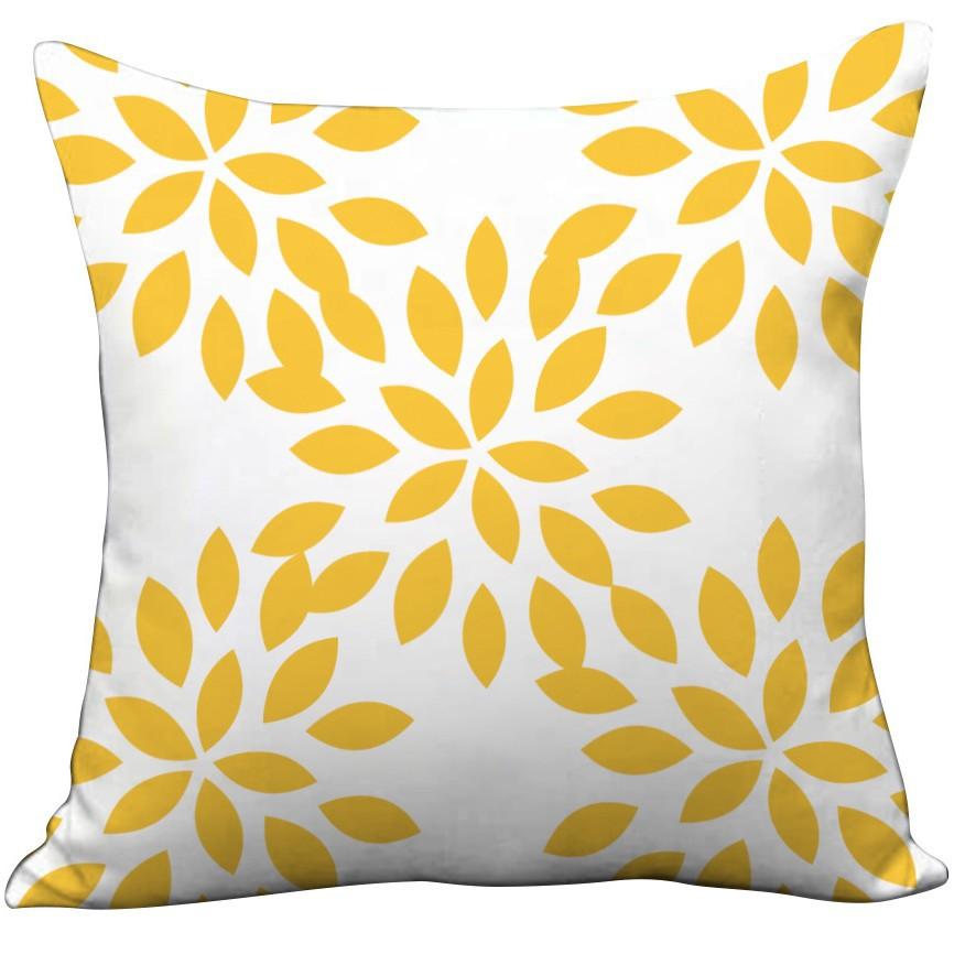 Modern Simple Nordic Style Plush Sofa Pillowcase Small Flower Letter Print Ins Macaron Color Pillowcase