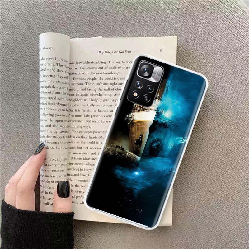T-Titanics Movie Phone Case For Redmi Note 13 12 Pro Plus 14 15 Pro 5G 11 11T 11E 11S 10 Pro 10S 9 9S Cover Cell Clear TPU Capa