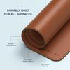 SATECHI Vegan Leather Desk Mat, Large Mouse Pad, Scratch and Water Resistant, Easy to Clean, for Office and Home Use (68 x 31.5 x 0.3cm) (Brown)