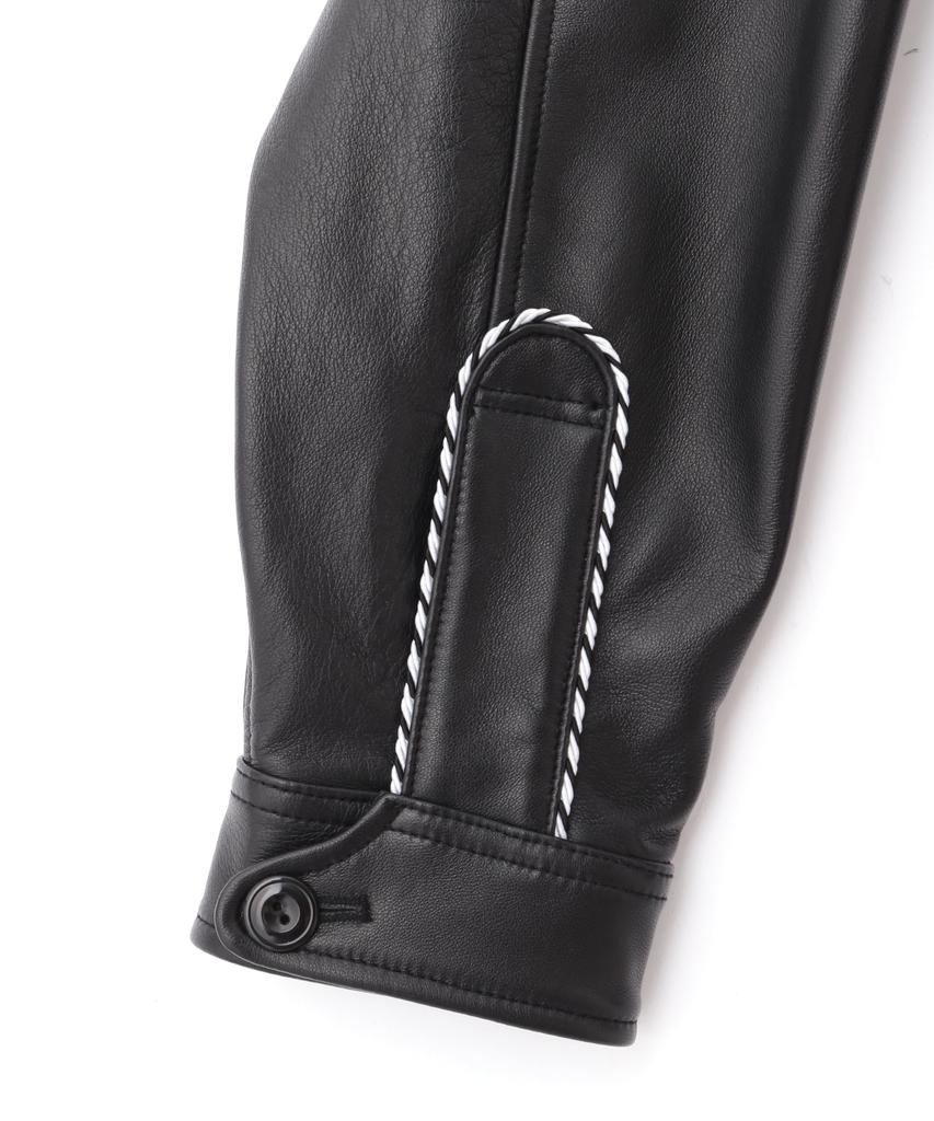 Schott Western Leather Jacket, Men's, Size 2XL, 010, Black, 782-5150004