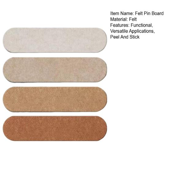 Felt Pin Board Strips Bulletin Board Home Office Wall Decor Self Adhesive Cork Board with Pins for Notes Photos Schedules