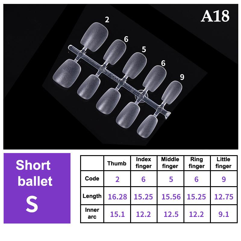 100Pcs/Box False Nails Transparent Press On Nails Coverage False Nails Tips Short Shaped Water Drop Full Sticker For Nails