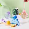 Creative Charming Shape Active Bottle Male and Female Student Strainer Cup with Straw Fitness Active Mountaineering Handle Plastic Water Cup