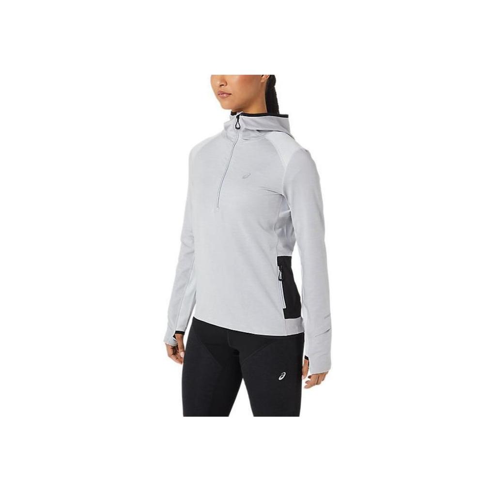 Asics Winter Run Long Sleeve Hoodie Women Hoodies Gray 2012C386-020