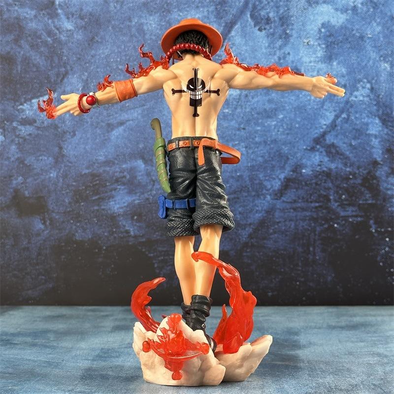 26cm Anime One Piece Ace Figure Portgas D Ace Action Figurine PVC Statue Collectible Model Toys for childern christmas Gifts