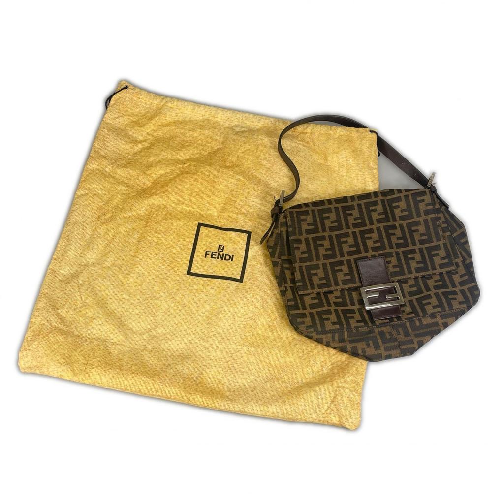 FENDI Mamma bucket Handbag Brown Women used