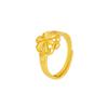 Elegant Sand Gold Butterfly Petals Ring for Women – Light Luxury Fashion Jewelry