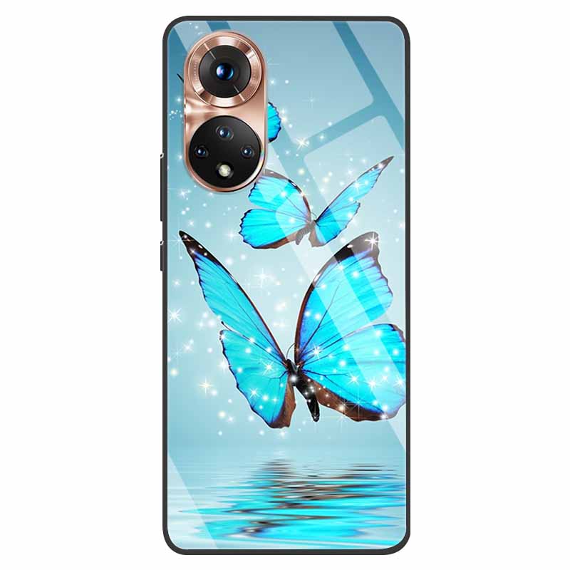 Luxury Case for Huawei Honor 50 Cover Tempered Glass Cover for Huawei Honor 50 Phone Case Honor50 6.57" Coque Bag Fashion Bumper