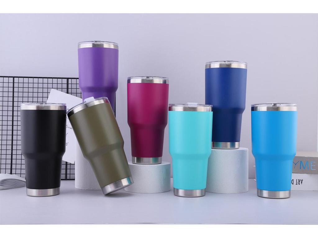30oz Stainless Steel Double-Layer Thermos Mug for Hot/Cold Beverages