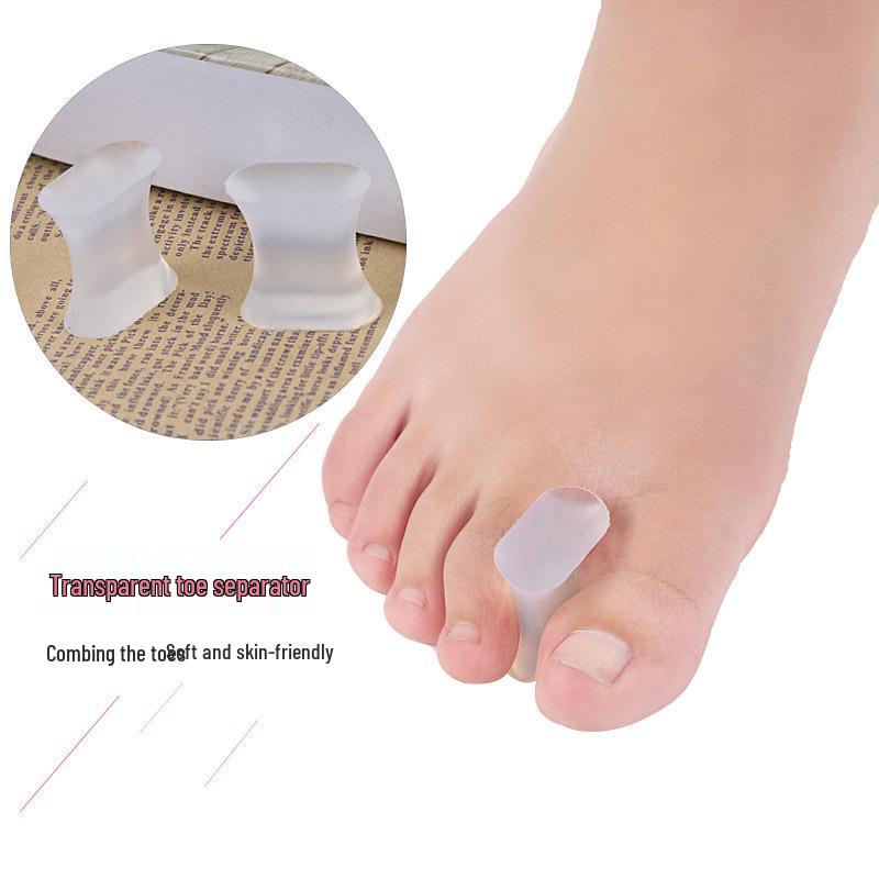 Transparent Silicone Toe Separator for Hallux Valgus Relief