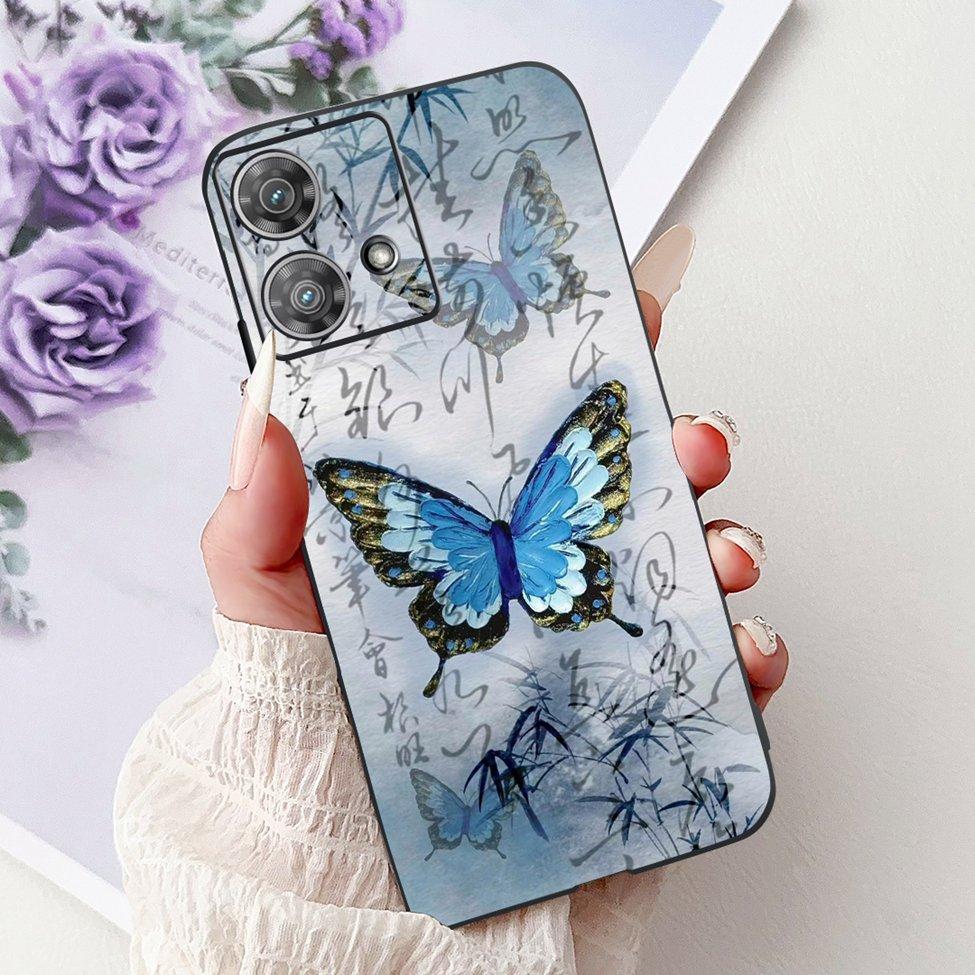 For Motorola Edge 40 Neo Case XT2307-1 Fashion Luxury Cute Cartoon Silicone Shockproof Bumper For Motorola Edge 40Neo Back Cover