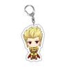 Fate Stay Night Tohsaka Rin Altria Pendragon Cute Cartoon Keychain Kawaii Keyrings Bag Parts & Trendy Gift