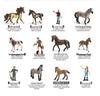 Cross-Border Children's Horse Farm Playset with Pinto Horse, Worker, Fence, Tools, Haystack, and Scene Decoration
