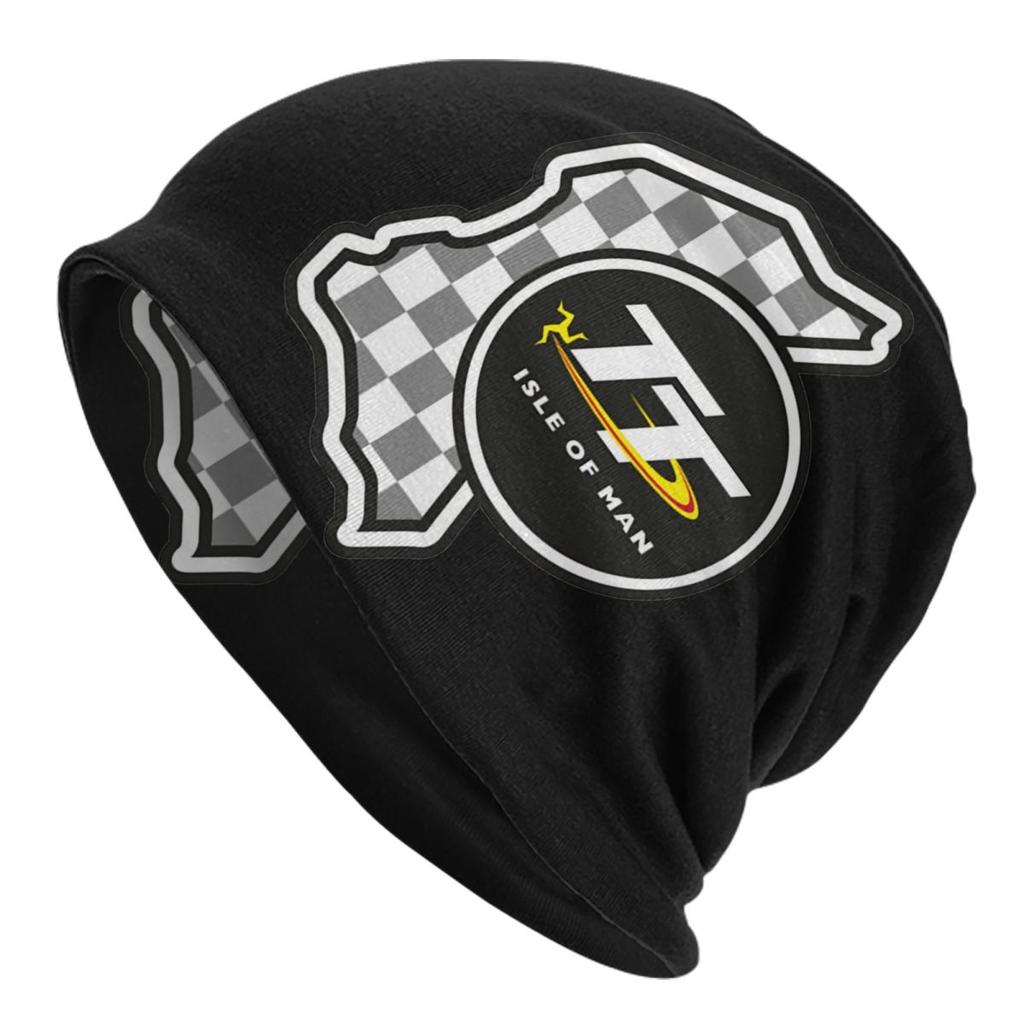Custom Vintage TT Motorcycle Racer Skullies Beanies Caps Unisex Winter Warm Knit Hat  Isle of Unisex Bonnet Hats Outdoor Ski Cap