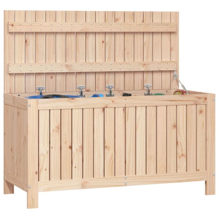 VidaXL Garden Storage Box 115x49x60 Cm Solid Pine Wood 823836