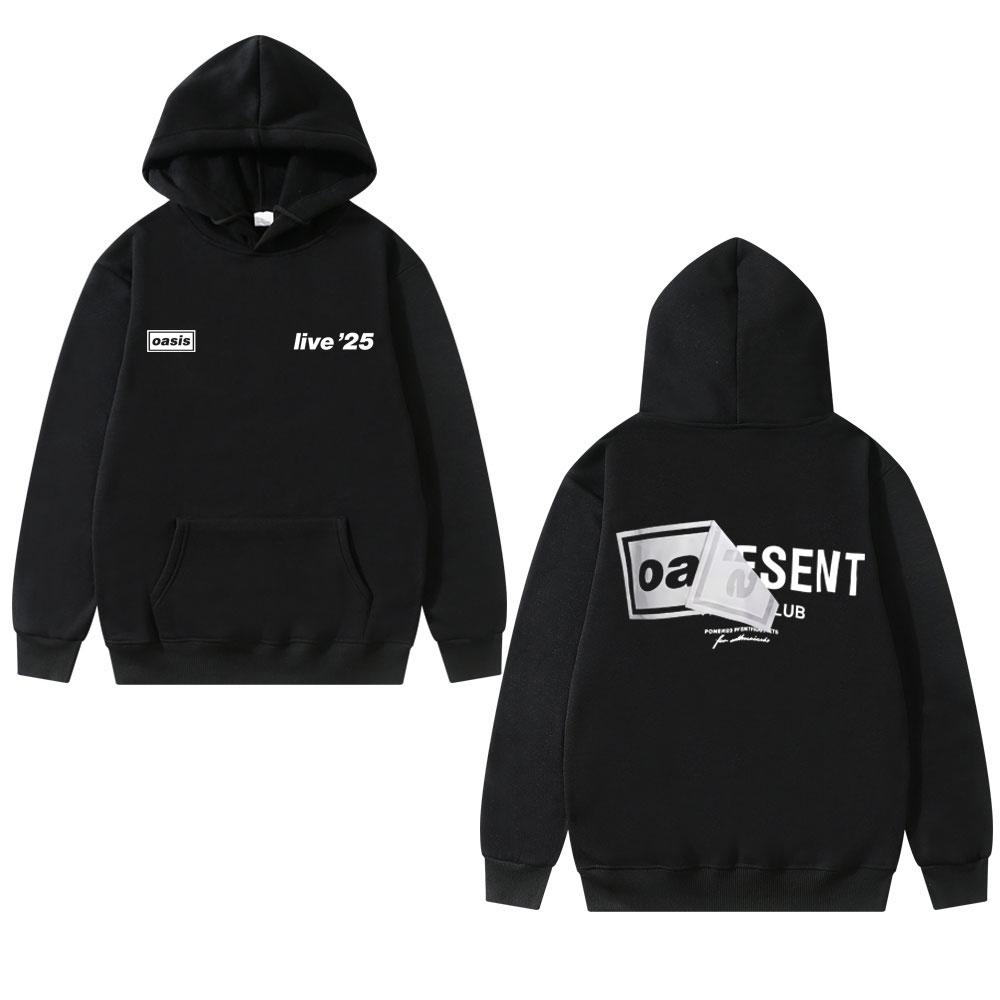 

Худи Rock Band O-Oasis Live 25 Tour Мужская Женская Одежда Свободный Свитшот Топы Мужские Готические Винтажные Толстовки Пуловеры S